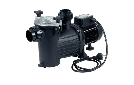 Brilix Preva cirkulationspump 6m3 för pool med svart pump och klar lock Brilix Preva cirkulationspump 6m3 för pool med svart pump och klar lock